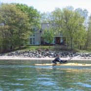 Kayaking in front of Home